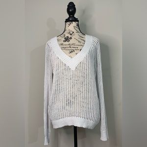 One Grey Day Los Angeles Bryant open knit Pullover Size: S